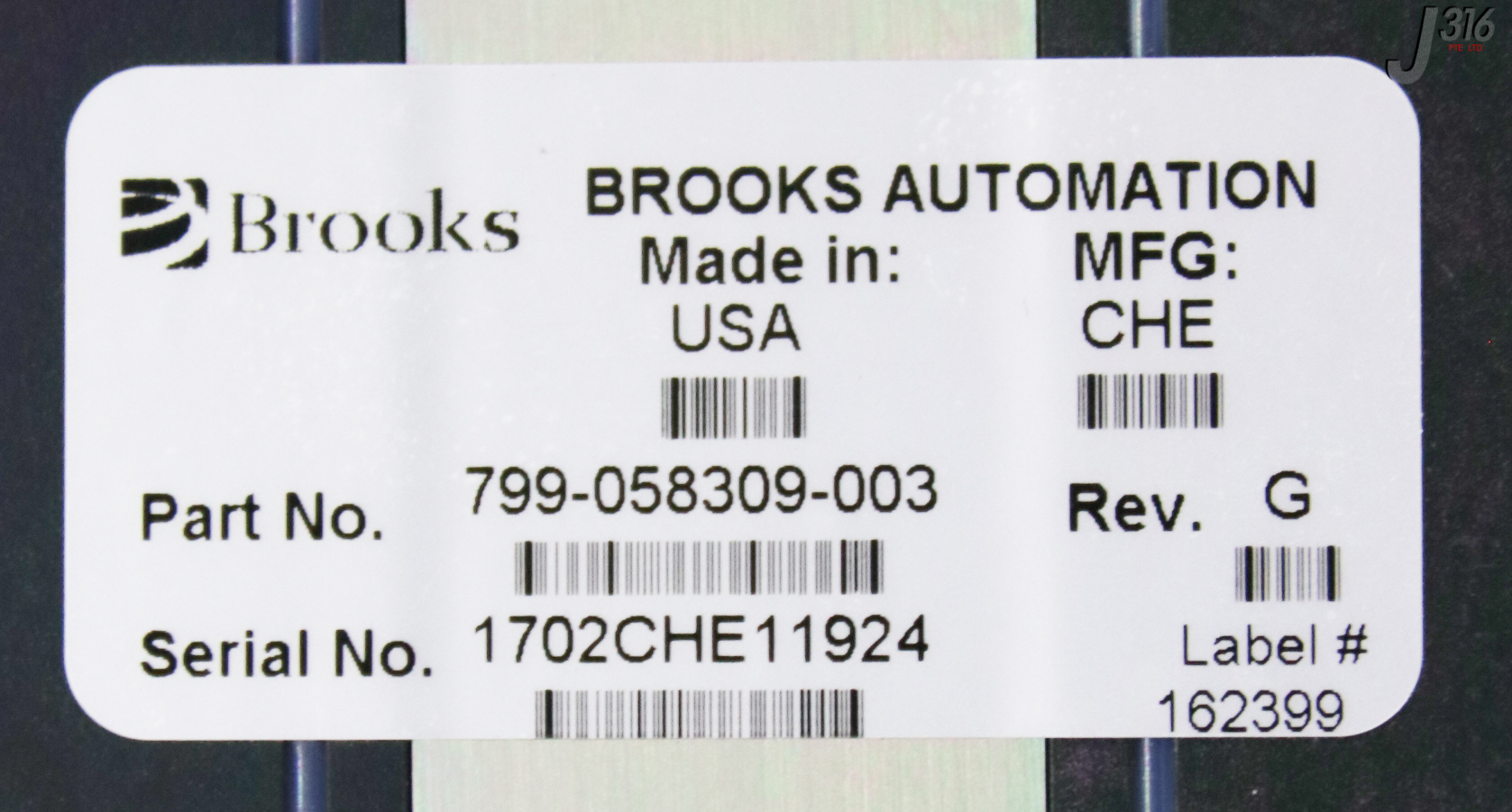 33474 BROOKS AUTOMATION END EFFECTOR 799-058309-003 | eBay